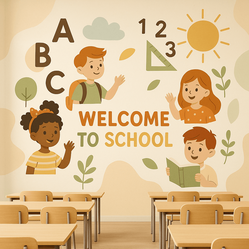 Papel Pintado y Murales Educativos para Colegios | Caso de Éxito | Phoenix Stellar